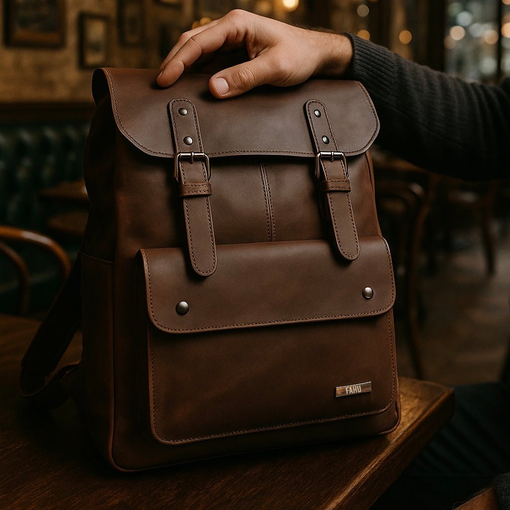 PETRA MARRÓN – Mochila Urbana Vintage - FAHU