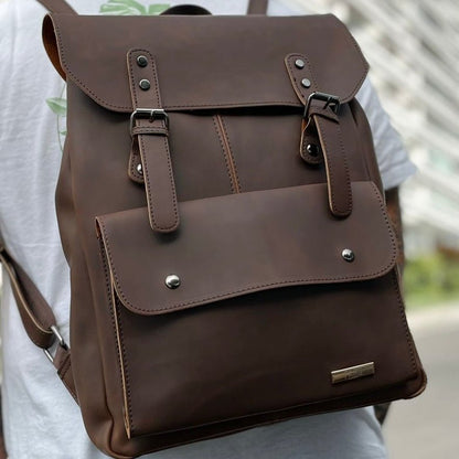 PETRA MARRÓN – Mochila Urbana Vintage - FAHU