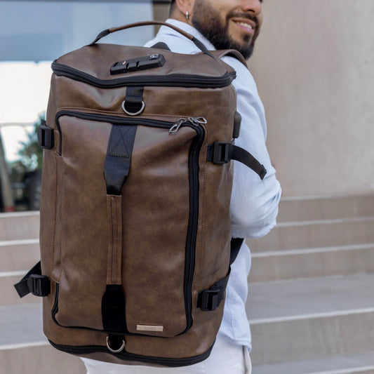 PREVENTA Mochila Bolso Dublín marrón (Recibe entre 19/06 y 22/06) - FAHU