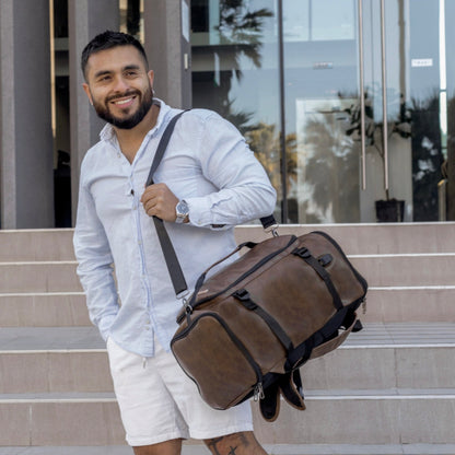PREVENTA Mochila Bolso Dublín marrón (Recibe entre 19/06 y 22/06) - FAHU