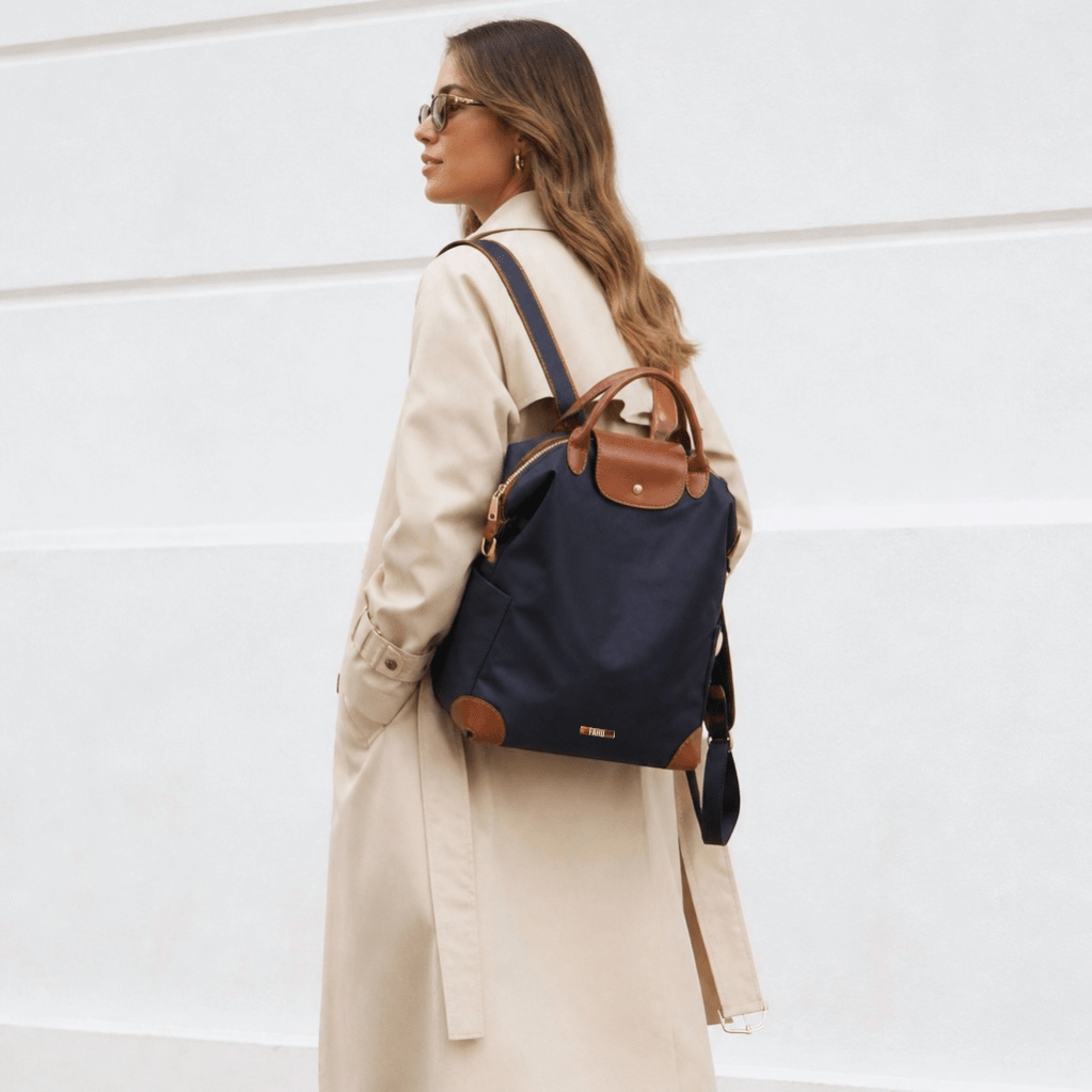 PREVENTA Mochila Cartera Alessandria azul marino (Recibe entre 19/06 y 22/06) - FAHU