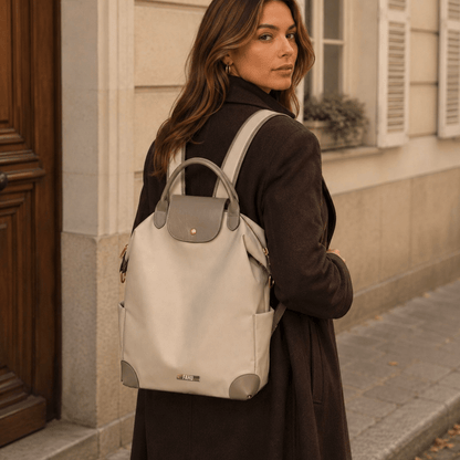PREVENTA Mochila Cartera Alessandria Beige (Recibe entre 19/06 y 22/06) - FAHU