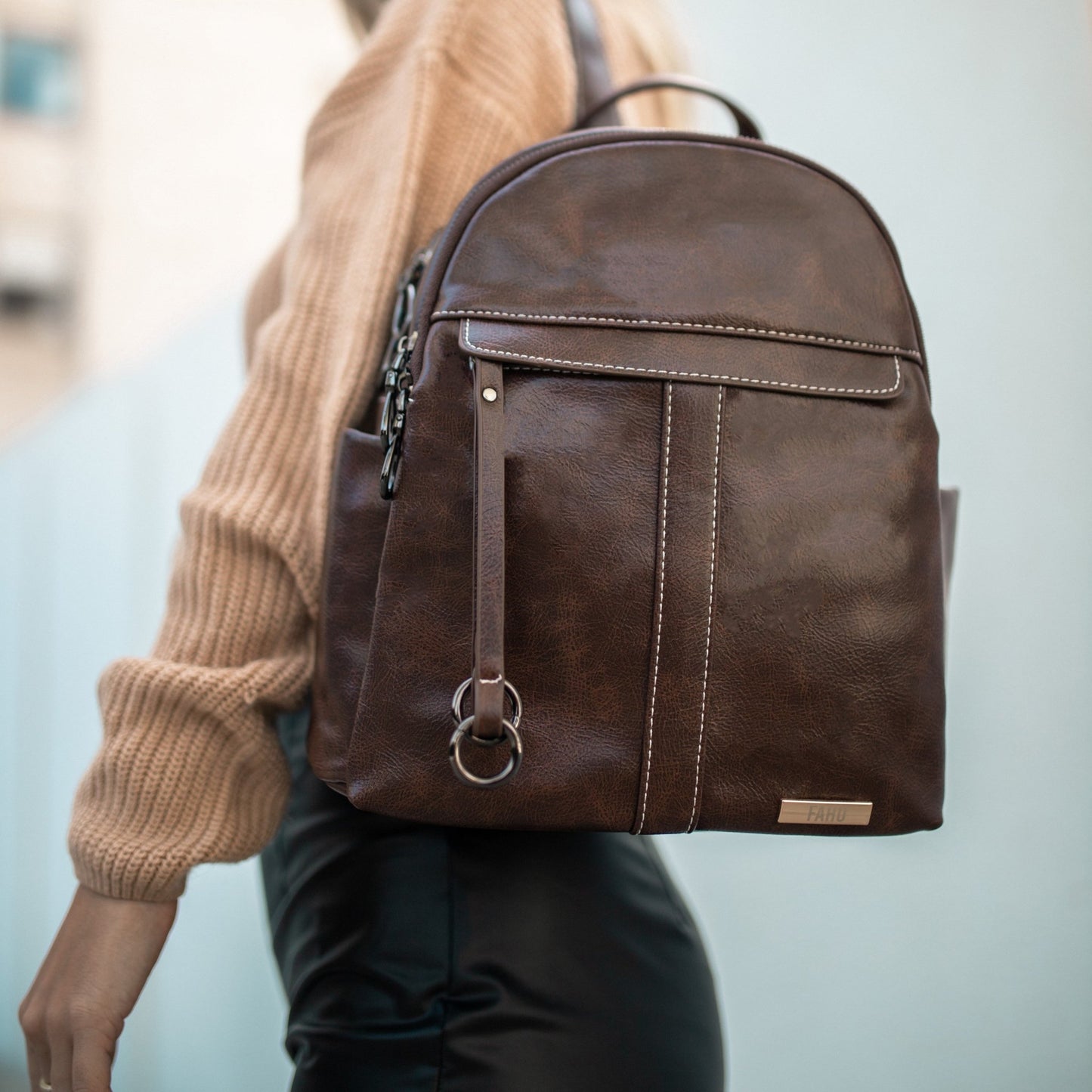 PREVENTA Mochila Cartera Siena Marrón (Recibe entre 19/06 y 22/06) - FAHU