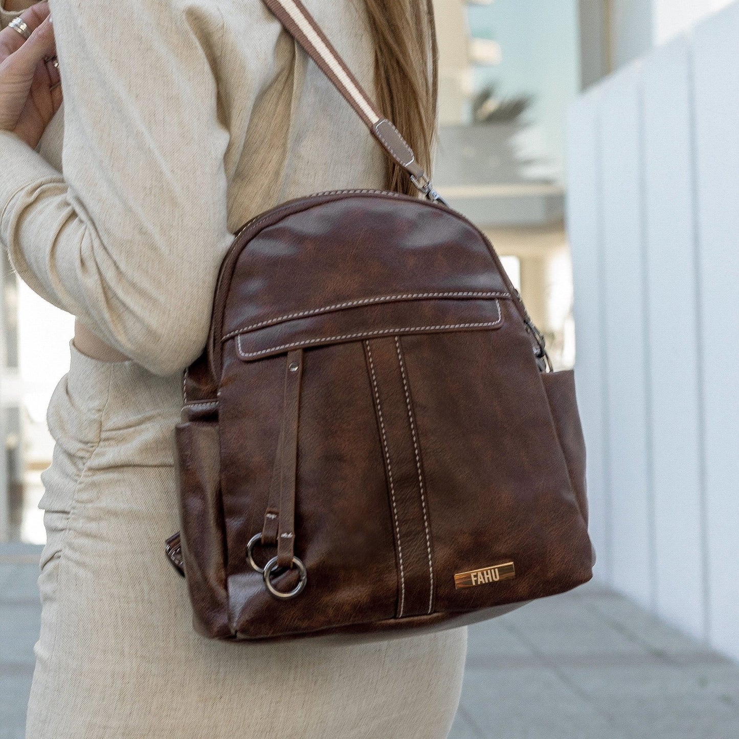 PREVENTA Mochila Cartera Siena Marrón (Recibe entre 19/06 y 22/06) - FAHU