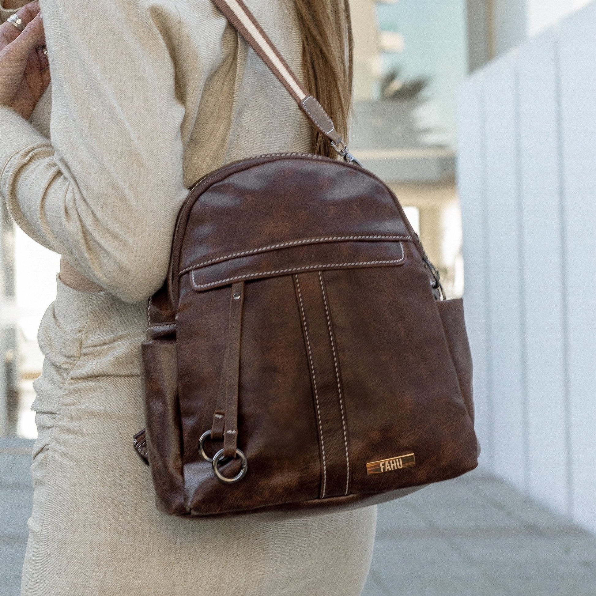 PREVENTA Mochila Cartera Siena Marrón (Recibe entre 19/06 y 22/06) - FAHU