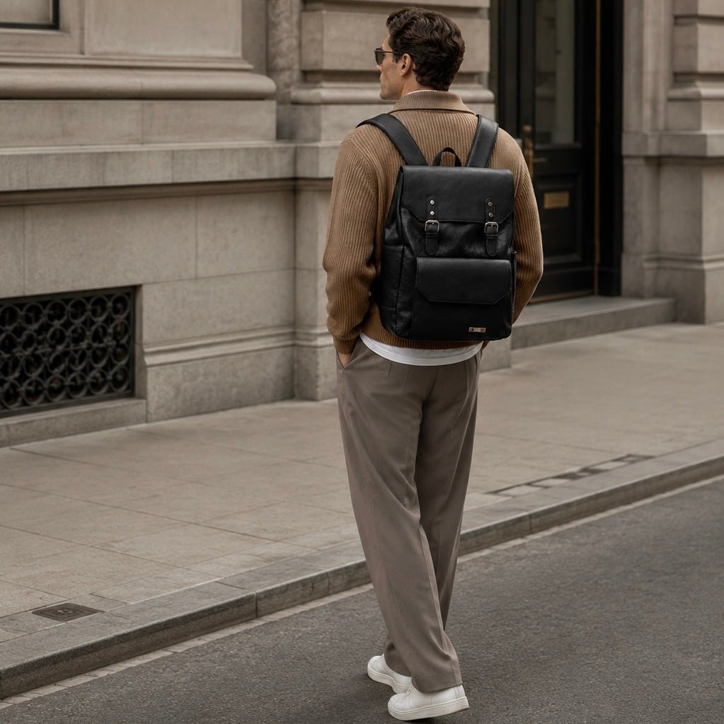 PREVENTA Mochila Unisex Viena Negra (Recibe entre 19/06 y 22/06) - FAHU