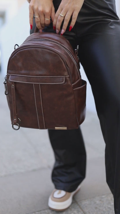Mochila Cartera Siena Marrón