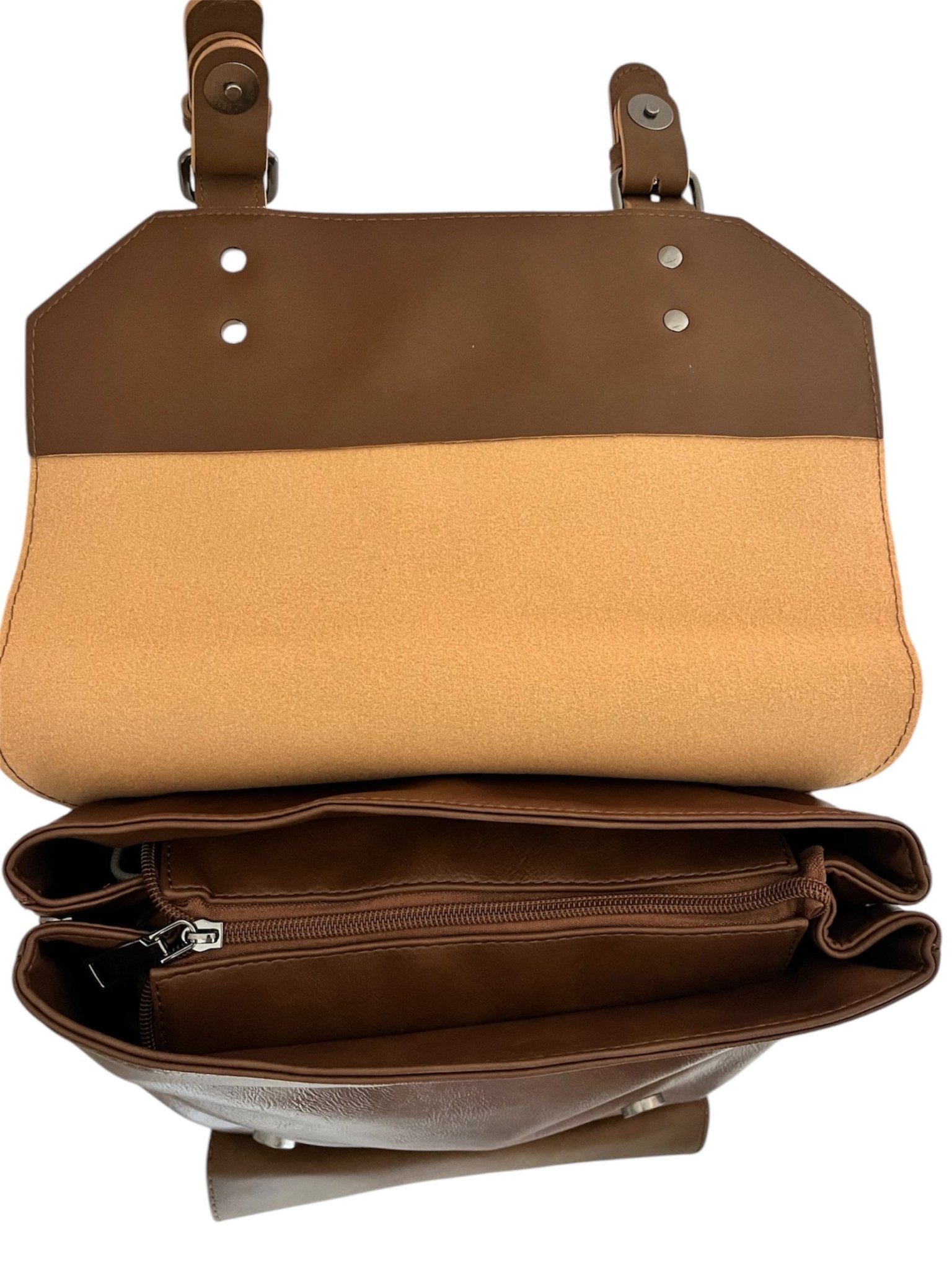 VIENA CAMEL – Mochila Urbana Vintage con espacio para notebook - FAHU